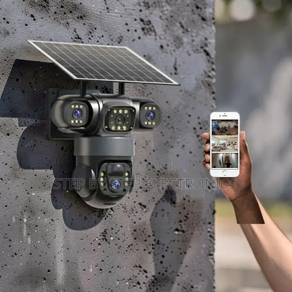 Two-Way Audio Communication 20MP 4G PTZ Triple Lens Solar Camera