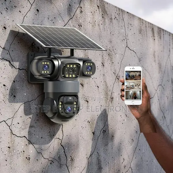 Improved Detail Recognition 20MP 4G PTZ Triple Lens Solar Camera