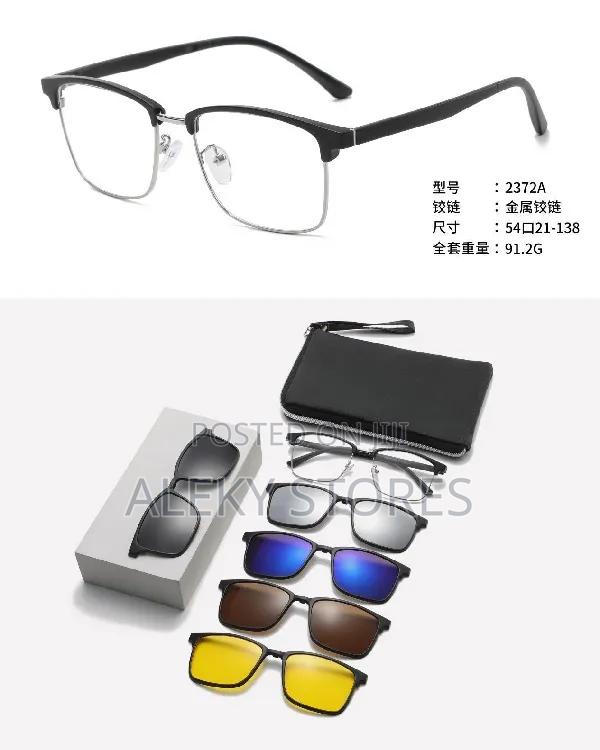 5 In1 Polarized Magnetic Clip on Glasses