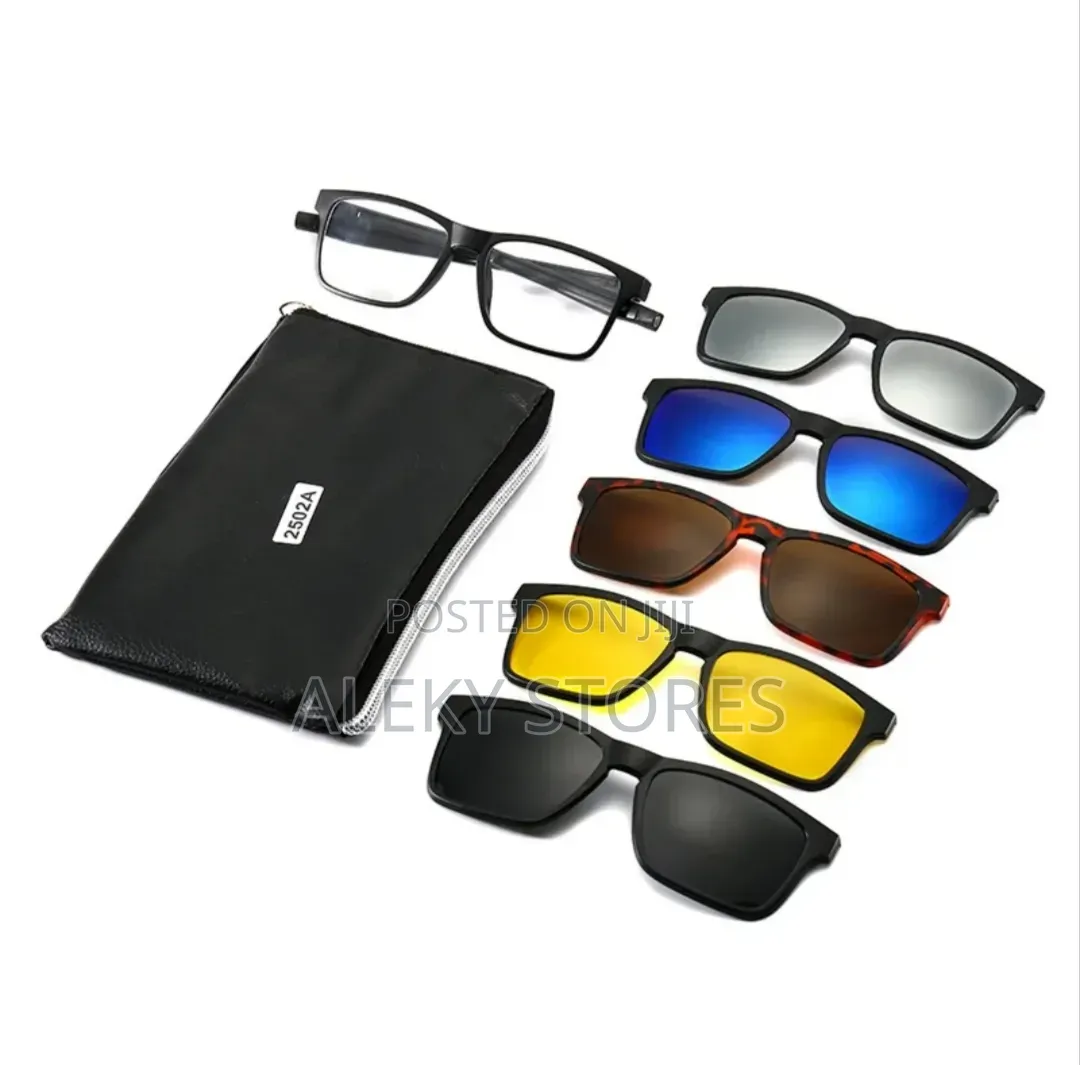 5 In1 Polarized Magnetic Clip on Glasses