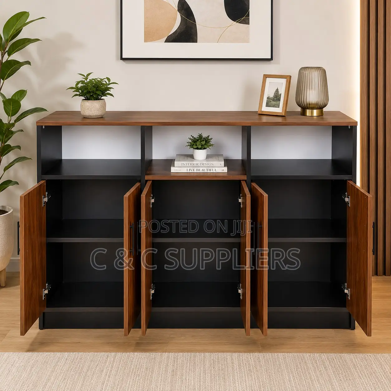 6-Door Credenza Filling Cabinet.
