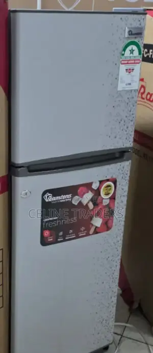 Ramtons 138L Double Door Fridge With Adjustable Glass Shelves