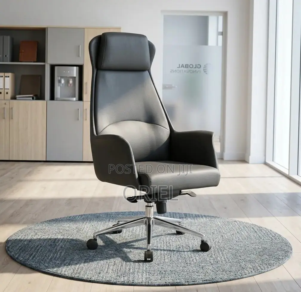 Office Chair : Executive Ergonomic Leather High Back Chair