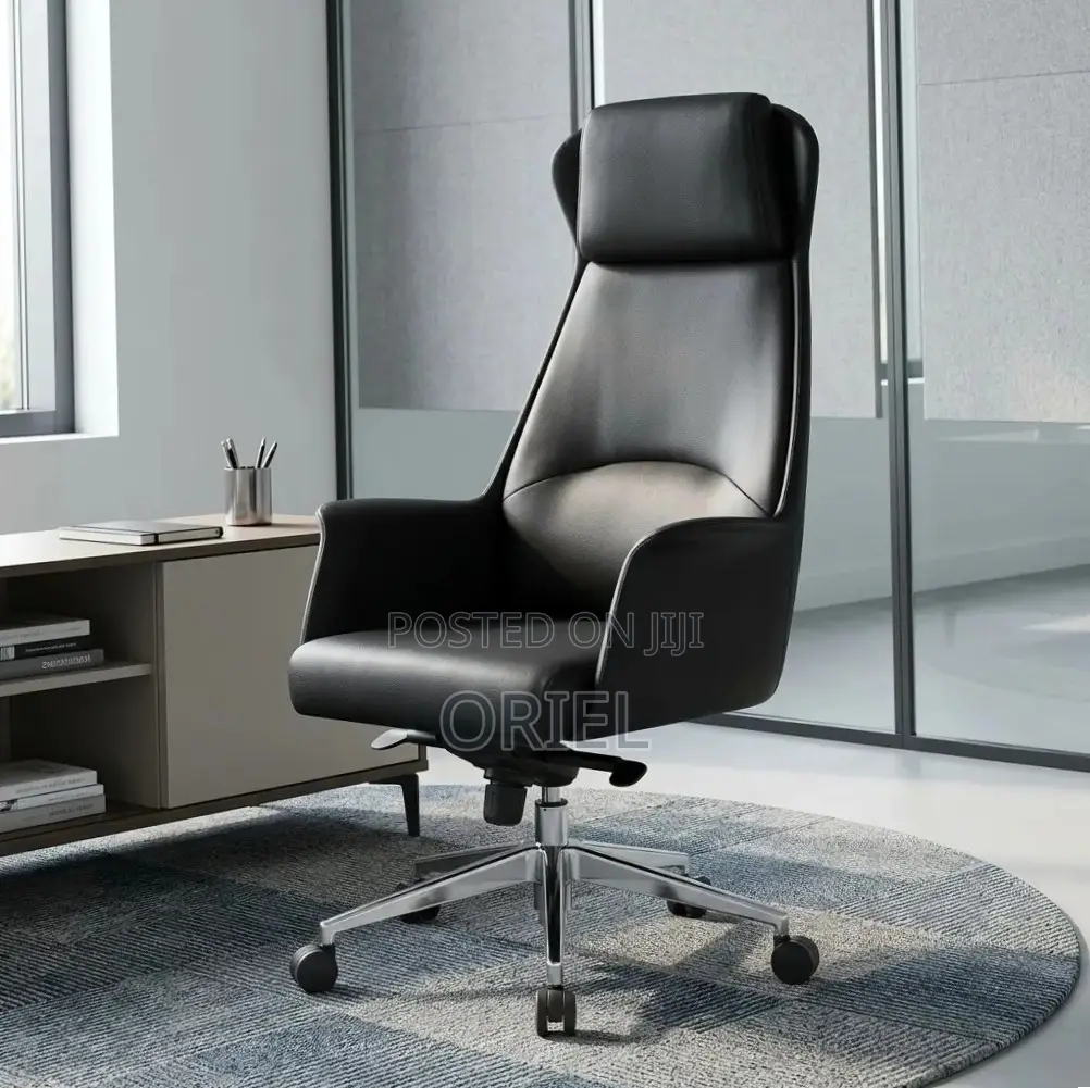 Office Chair : Executive Ergonomic Leather High Back Chair