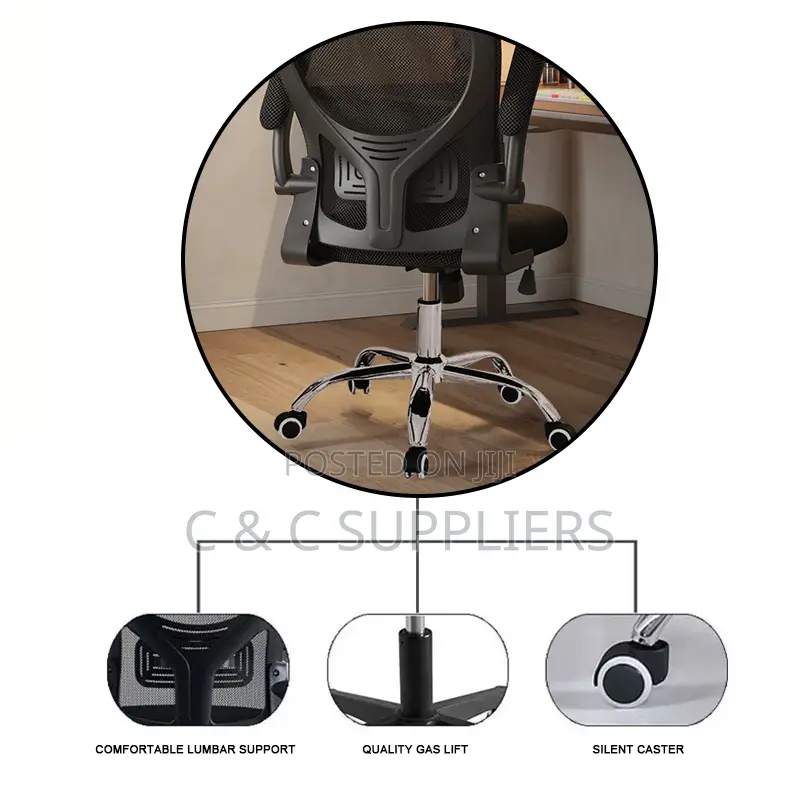 Staff Mesh Chair With Flip Armrest