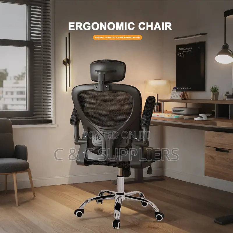 Staff Mesh Chair With Flip Armrest