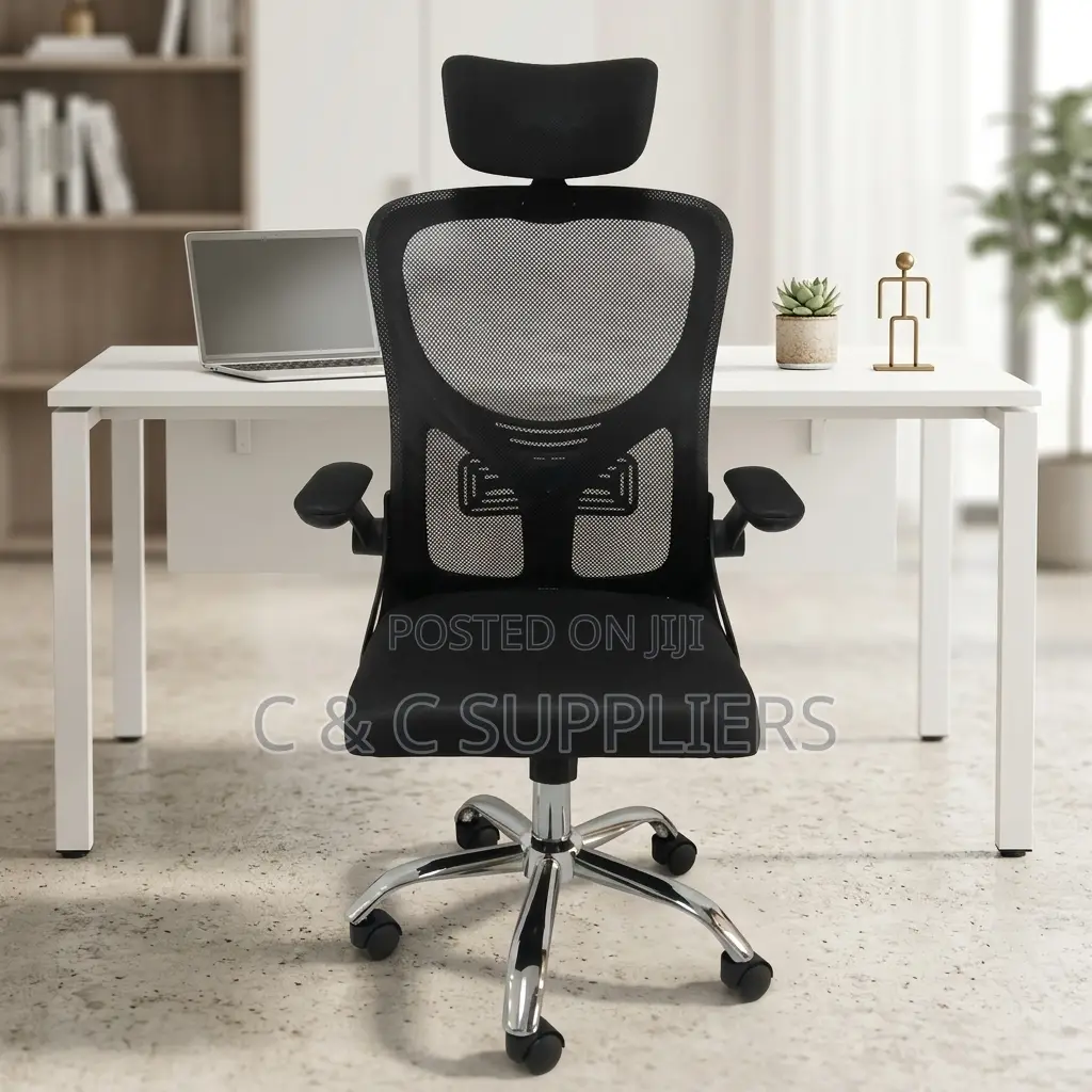Staff Mesh Chair With Flip Armrest