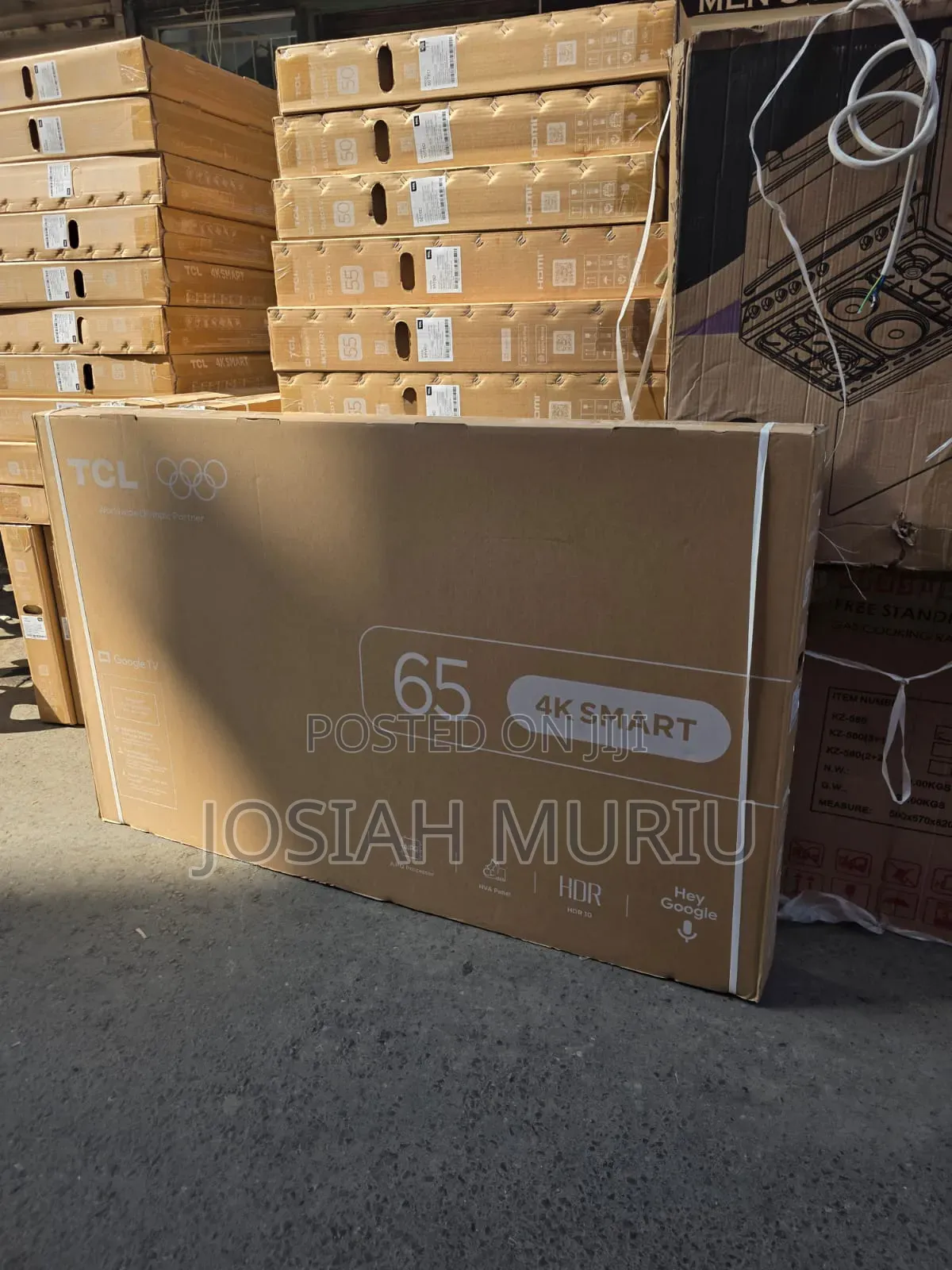 TCL 65′′ UHD HDR Google TV – Modern Frameless Design