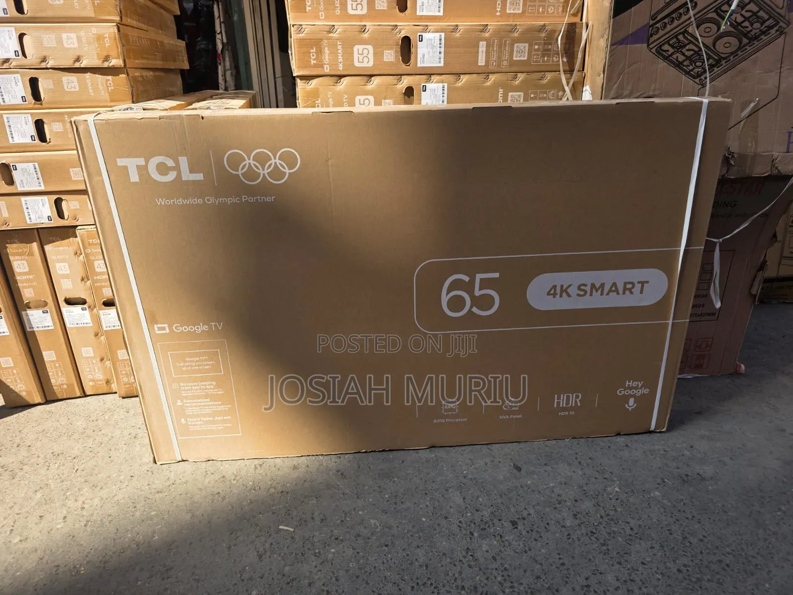 TCL 65′′ UHD HDR Google TV – Modern Frameless Design