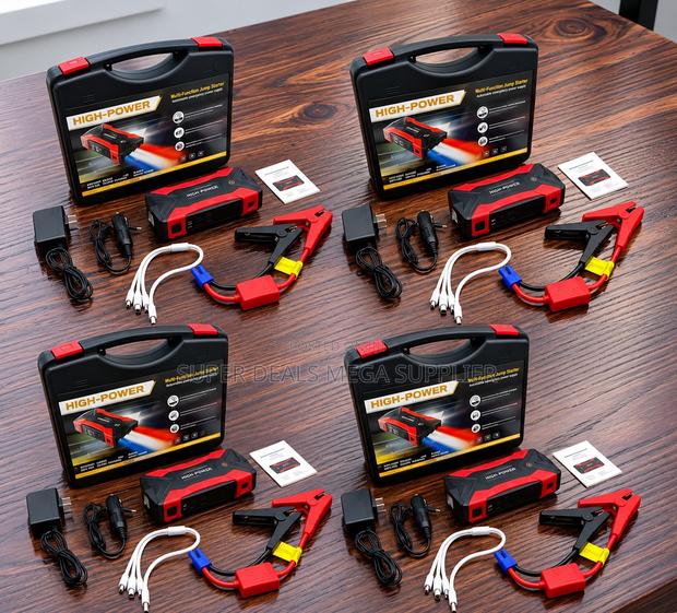 Air Compressor Pump 12V 99800mAh Car Jump Starter Battery Booster - thumbnail 2
