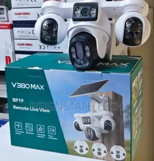 4 Lens Rotating QUAD Lens 4G Simcard Outdoor PTZ Camera