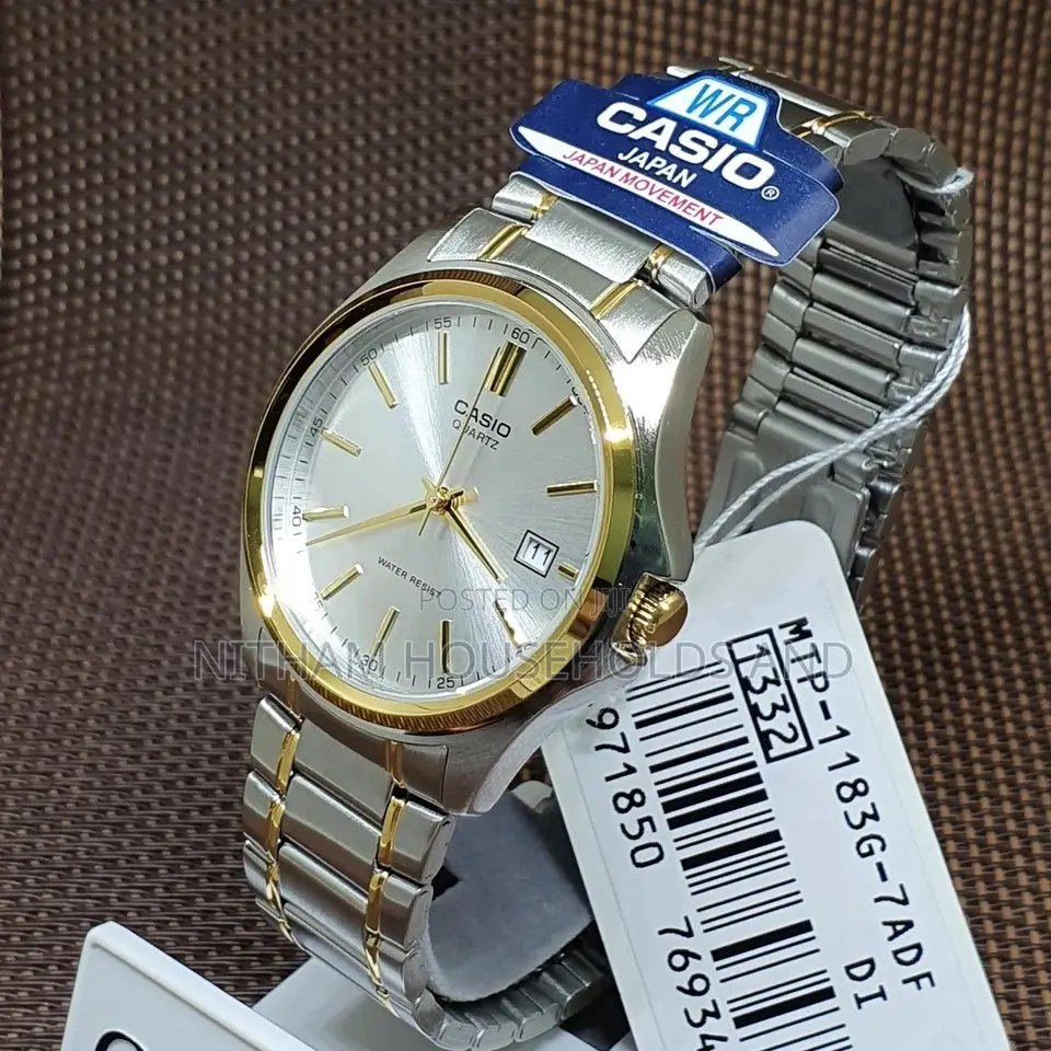 Casio MTP-1183g-7a Gold Dress Watch for Men