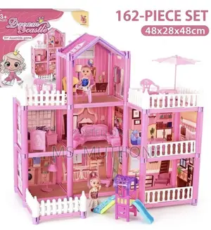 *162-Piece Princess Doll House Mega Set