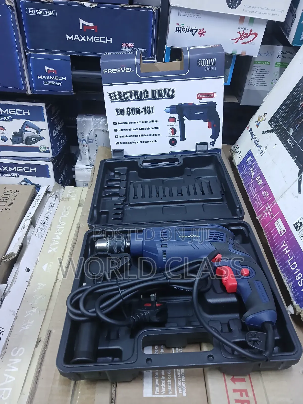 Freevel 800W Electric Impact Drill Machine Set With Carry Case