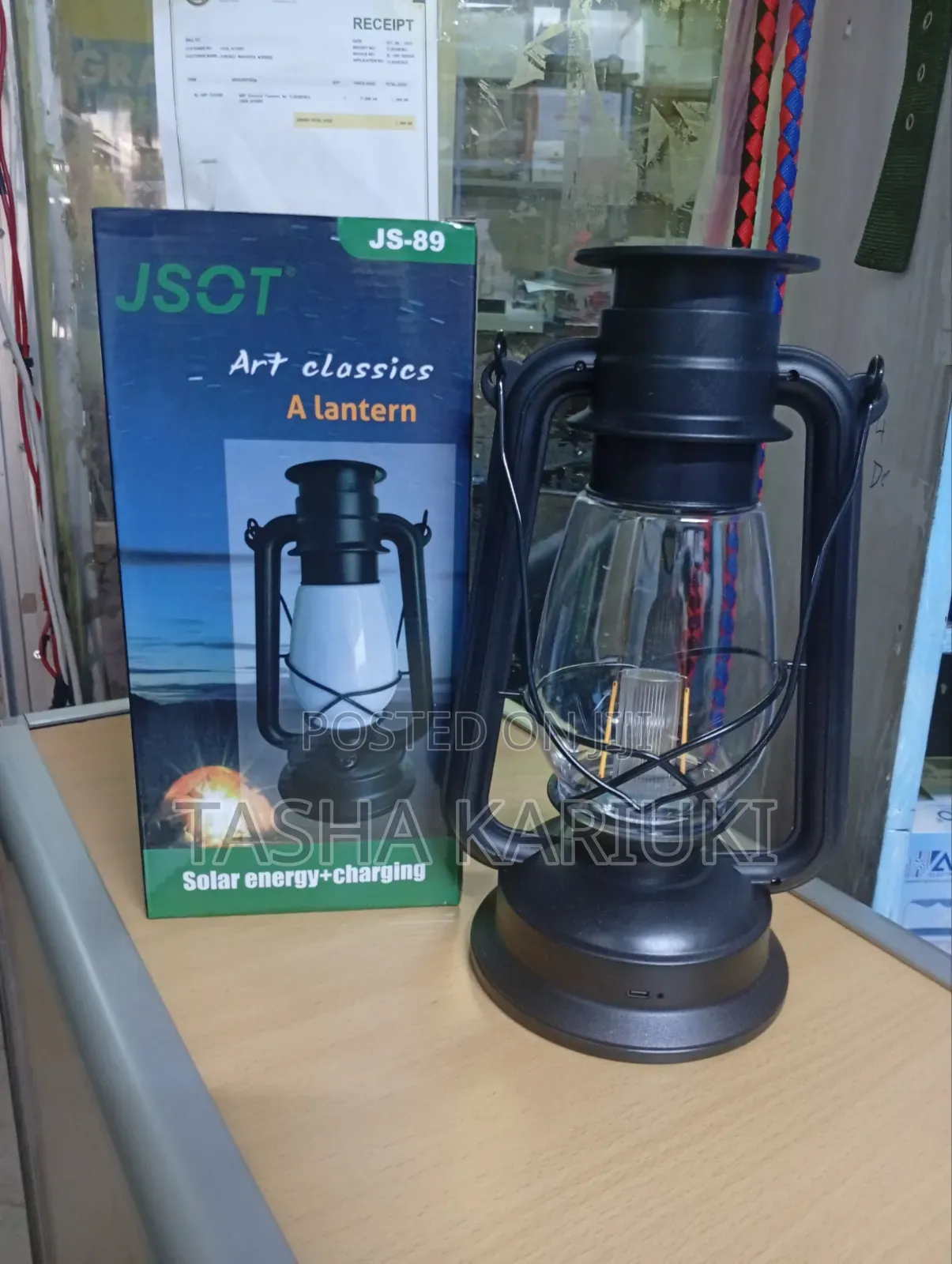 Multi-Purpose Solar Rechargeable Lantern With Bright LED
