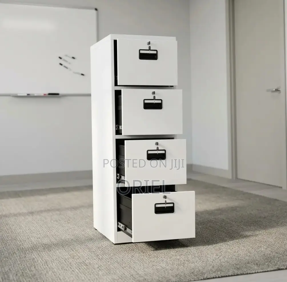 Offce Cabinet : 4-Key Four Drawer Office File Cabinet