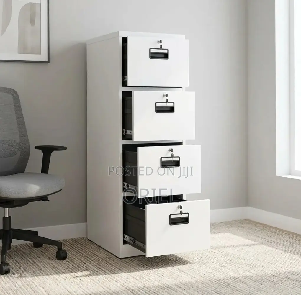 Offce Cabinet : 4-Key Four Drawer Office File Cabinet