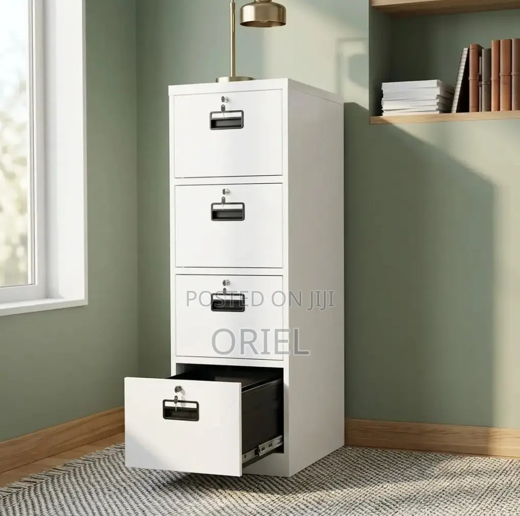 Offce Cabinet : 4-Key Four Drawer Office File Cabinet