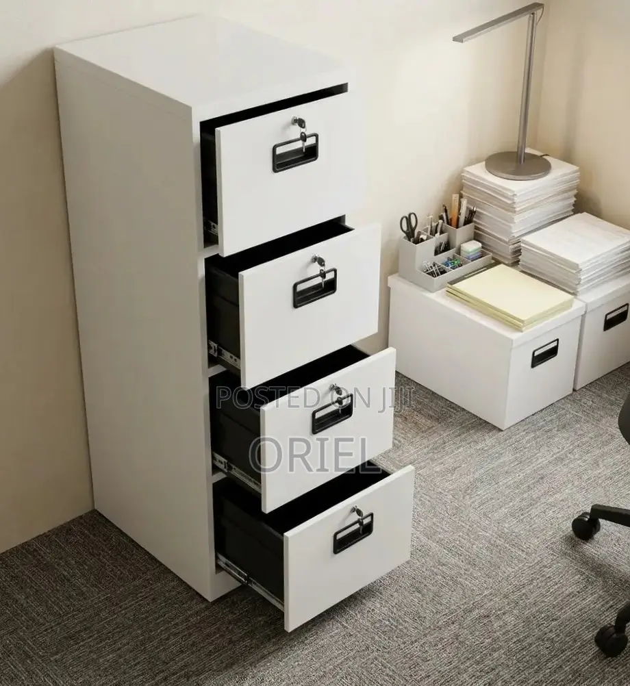 Offce Cabinet : 4-Key Four Drawer Office File Cabinet