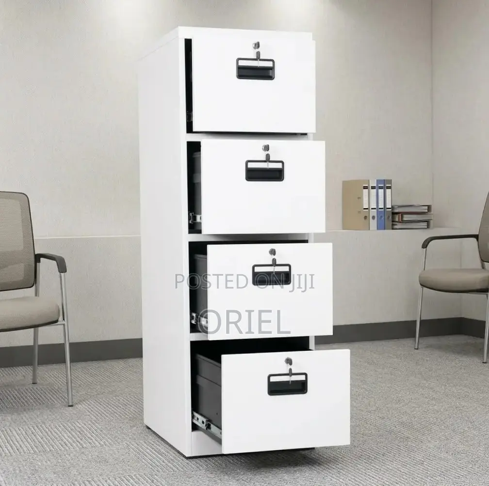 Offce Cabinet : 4-Key Four Drawer Office File Cabinet