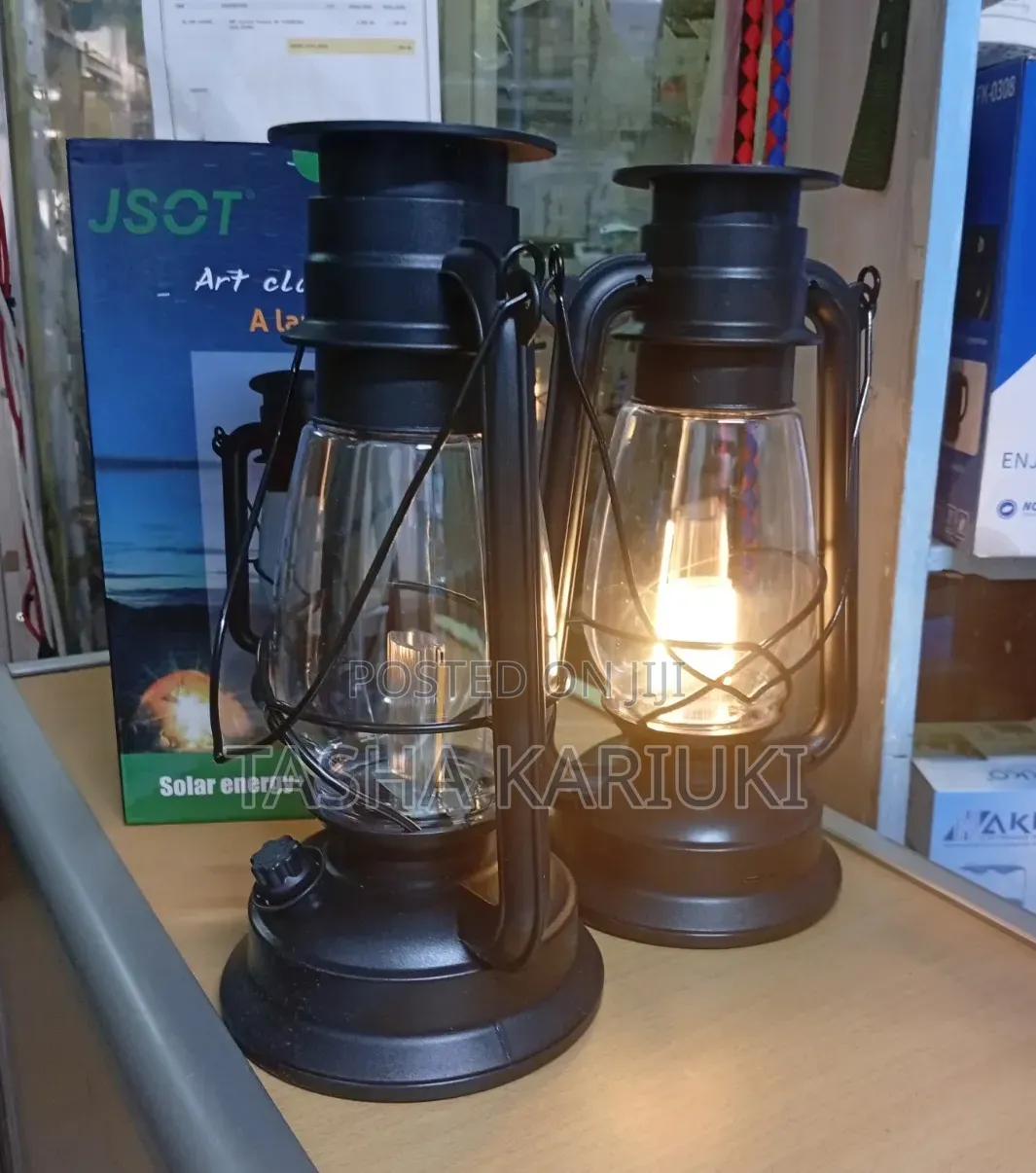 Solar Rechargeable LED Lantern – Bright Portable