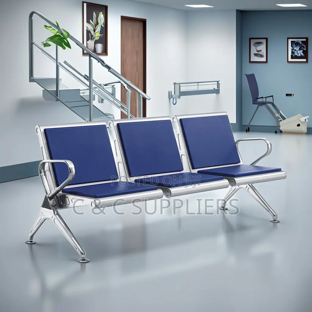 3-Seater Padded Home Office Bench