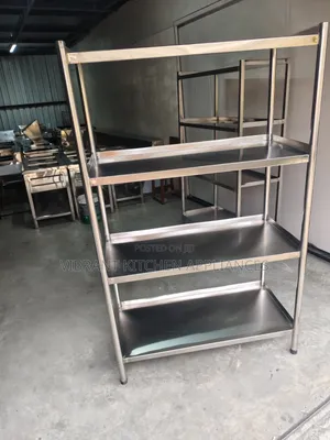 Four-Tier Stainless Steel Kitchen Rack