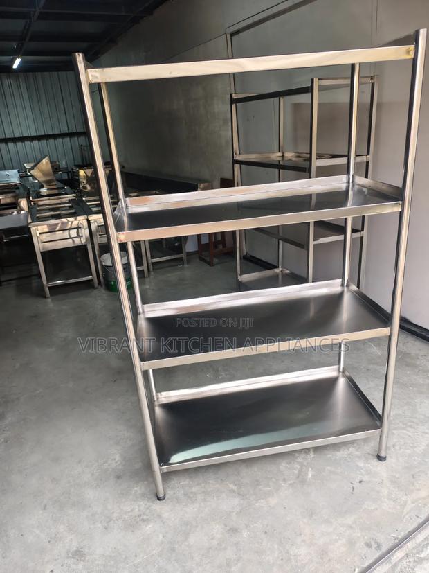 Four-Tier Stainless Steel Kitchen Rack