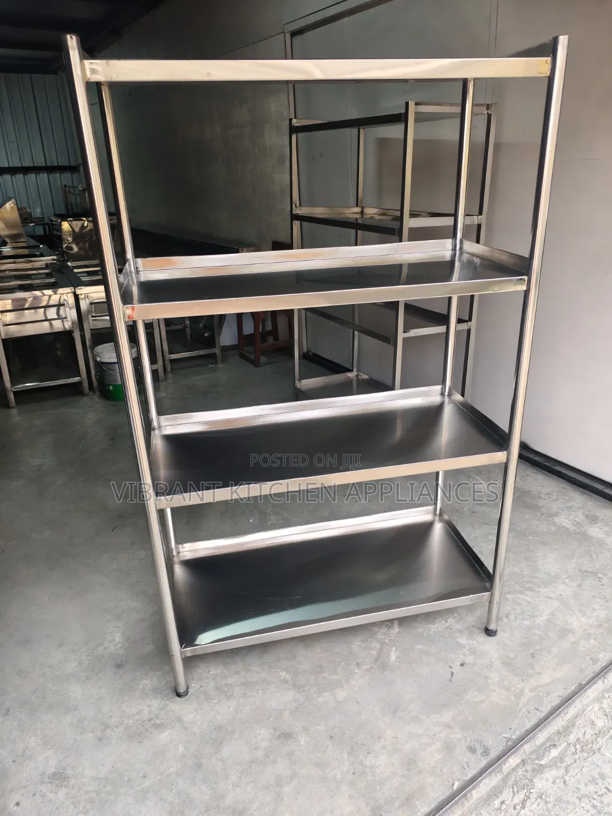 Four-Tier Stainless Steel Kitchen Rack