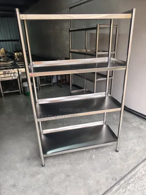 Four-Tier Stainless Steel Kitchen Rack