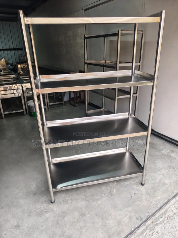 Four-Tier Stainless Steel Kitchen Rack - thumbnail 2
