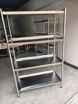 Four-Tier Stainless Steel Kitchen Rack