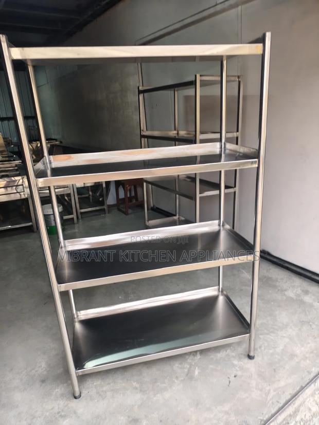 Four-Tier Stainless Steel Kitchen Rack - thumbnail 3