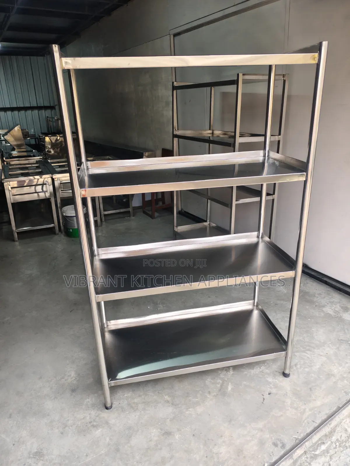 Four-Tier Stainless Steel Kitchen Rack
