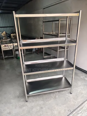 Four-Tier Stainless Steel Kitchen Rack