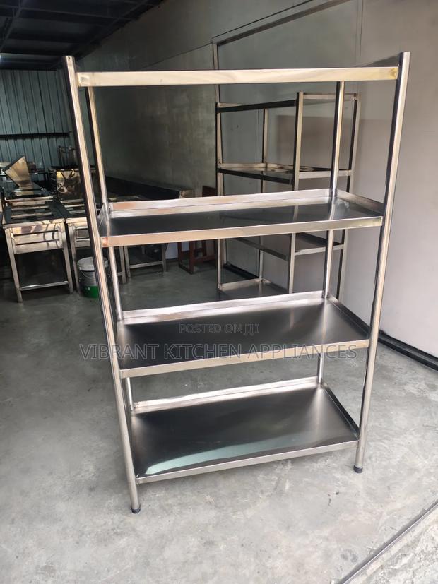Four-Tier Stainless Steel Kitchen Rack - thumbnail 4