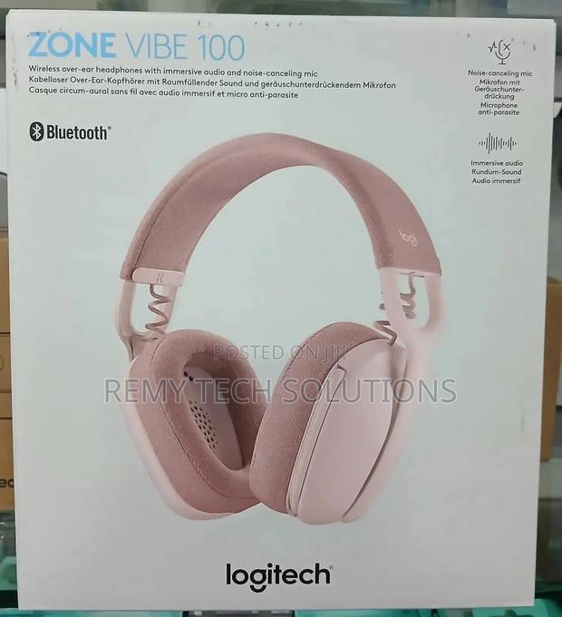 Logitech Zone Vibe 100 Bluetooth Over-the-Ear Headphones