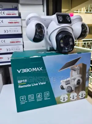 V380 MAX 4 Lens 4G Simcard PTZ Solar Powered Camera
