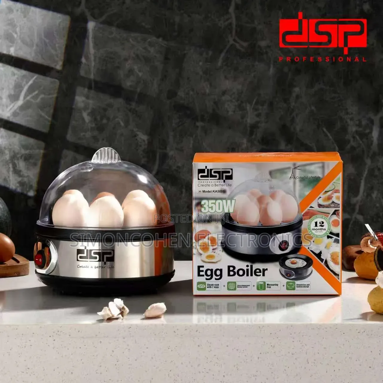 DSP 350W Professional Egg Boiler