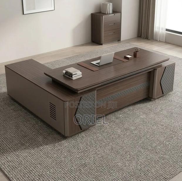 Office Desk : L-Shaped 2400MM Executive Table