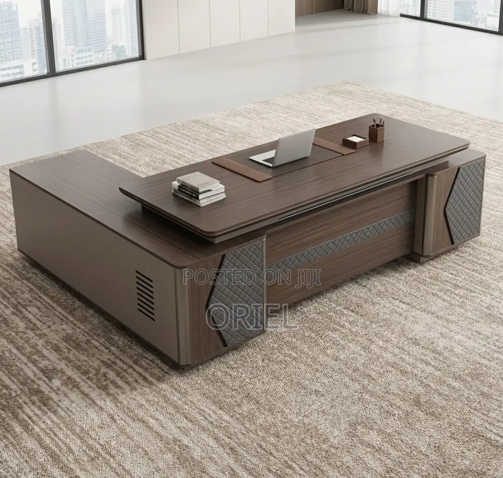 Office Desk : L-Shaped 2400MM Executive Table