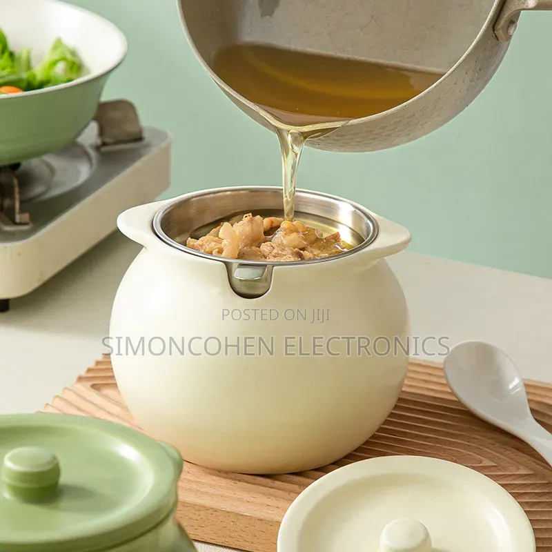 1400ml Ceramic Oil Filter Jar With Scoop