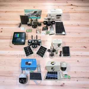 Solar Powered Waterproof 4G PTZ Dual Triple Four Lens Solar Cameras