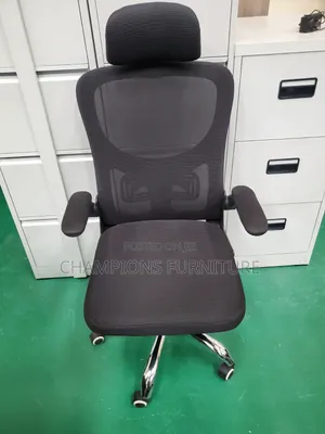 Mesh Ergonomic Chair With Flip-Up Arms