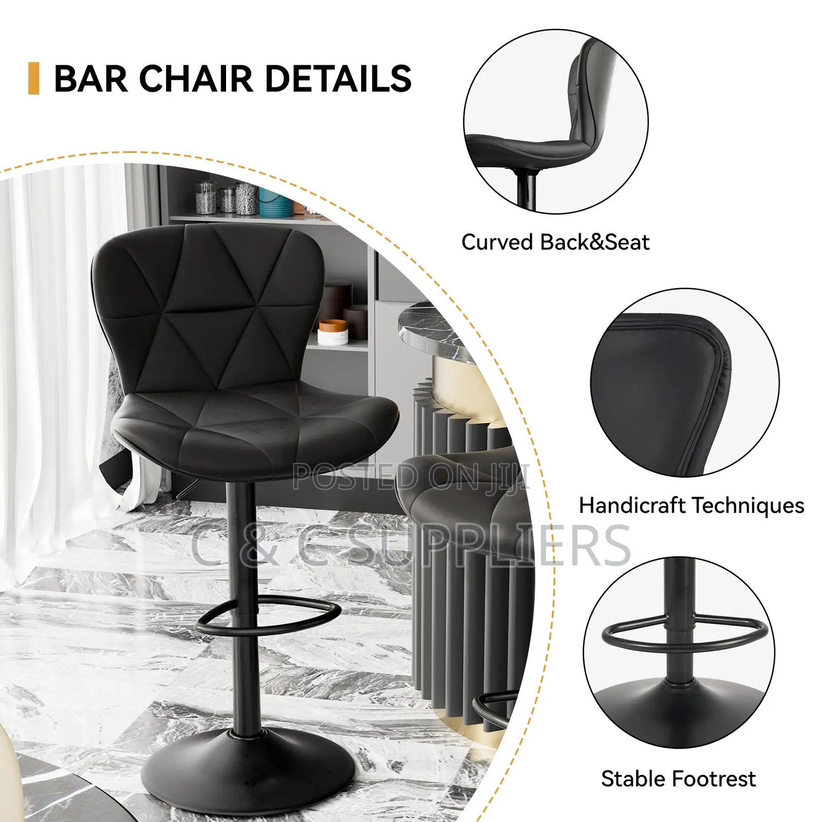 Bar-Height Kitchen Stool