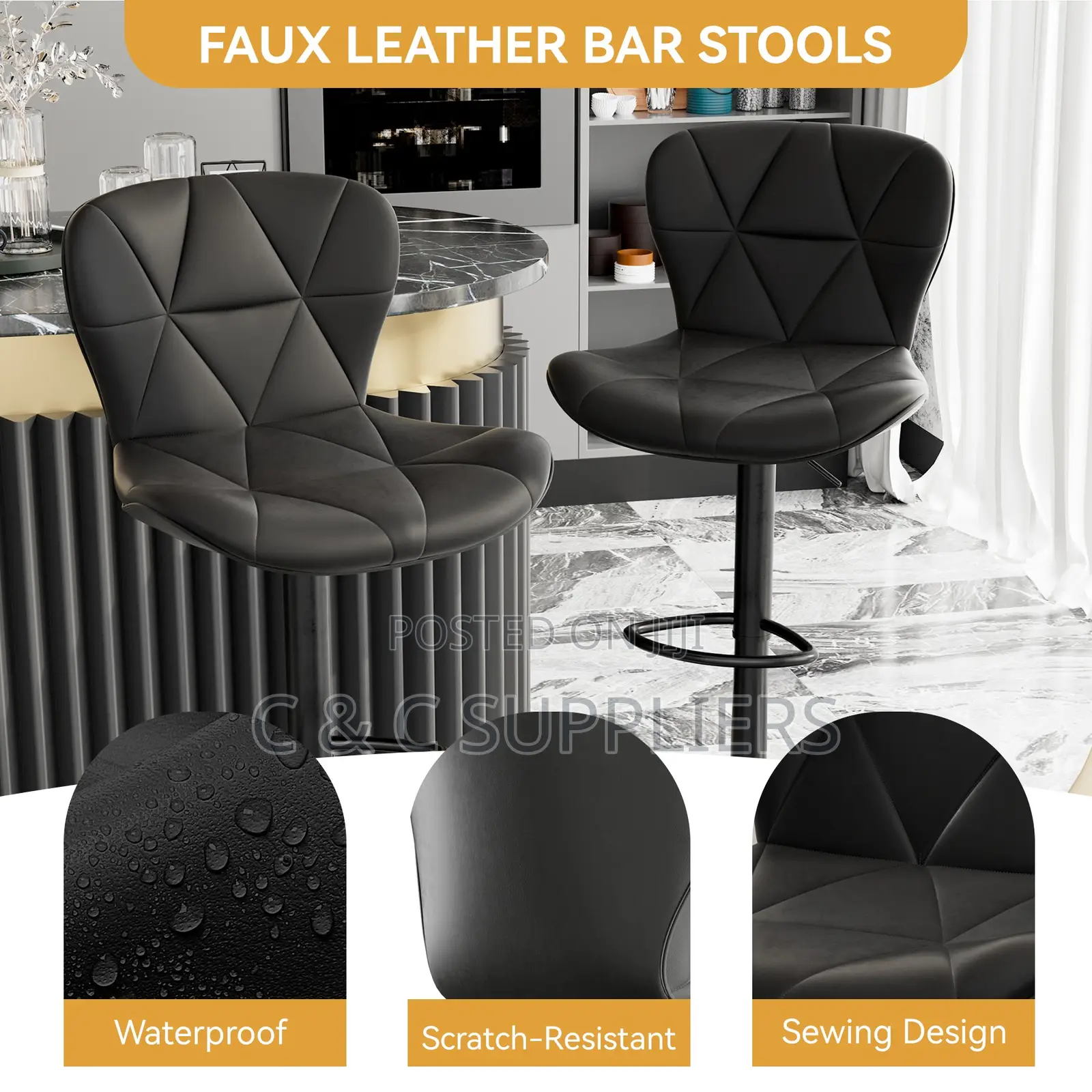 Bar-Height Kitchen Stool
