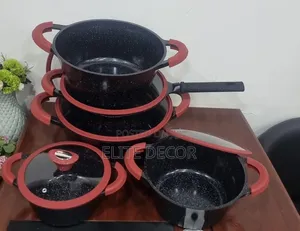 Lucky Rain 10-Piece Granite Cook Serve Cookware Set
