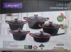 Lucky Rain 10-Piece Granite Cook Serve Cookware Set