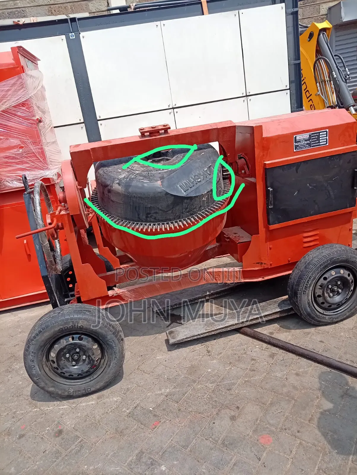 Heavy Duty Indian Concrete Mixer Construction Solution-500l/8Hp