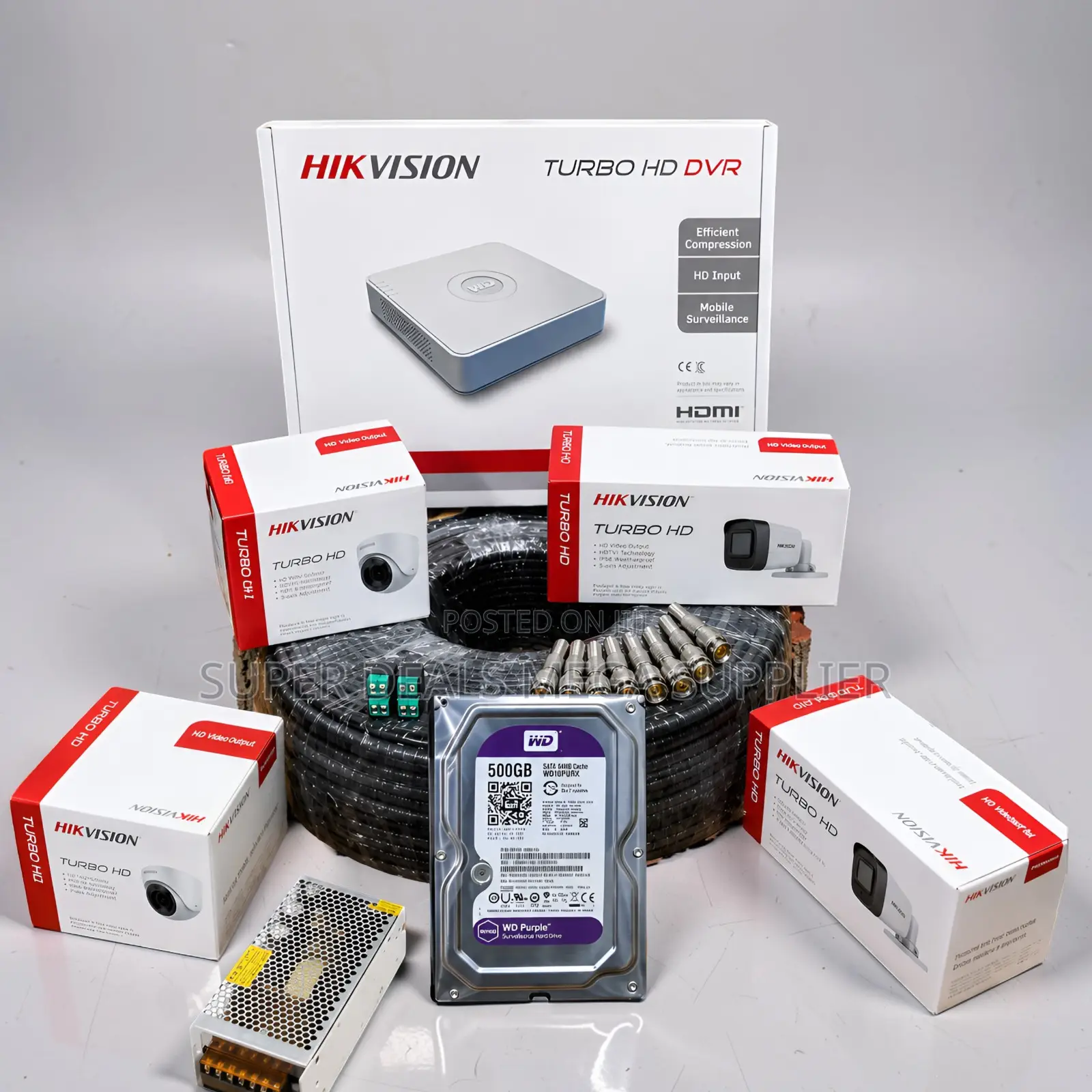Performance 4 Hikvision 1080P CCTV Cameras Complete System Kit